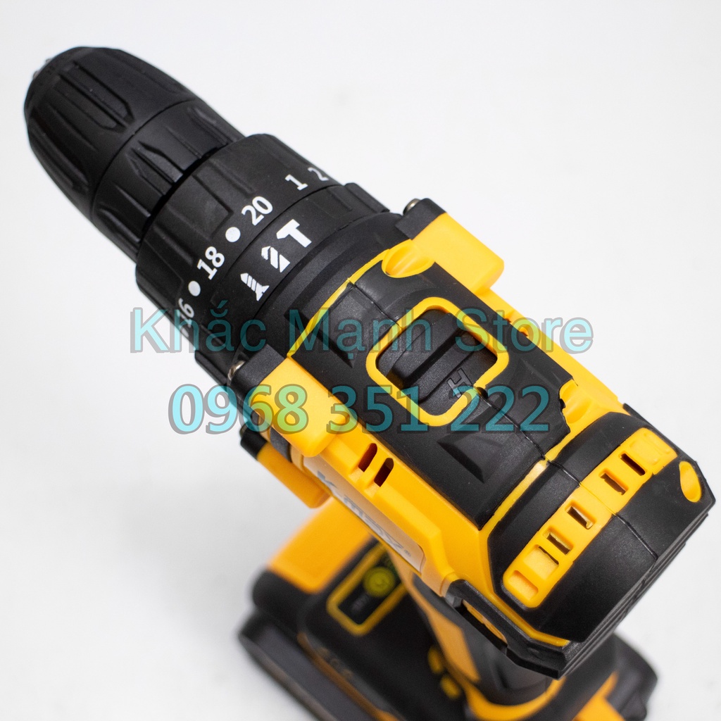 Máy Khoan Pin K-MAX 20V - Đầu Cặp 10mm - Động Cơ Không Chổi Than - Kèm Bộ 24 Chi Tiết