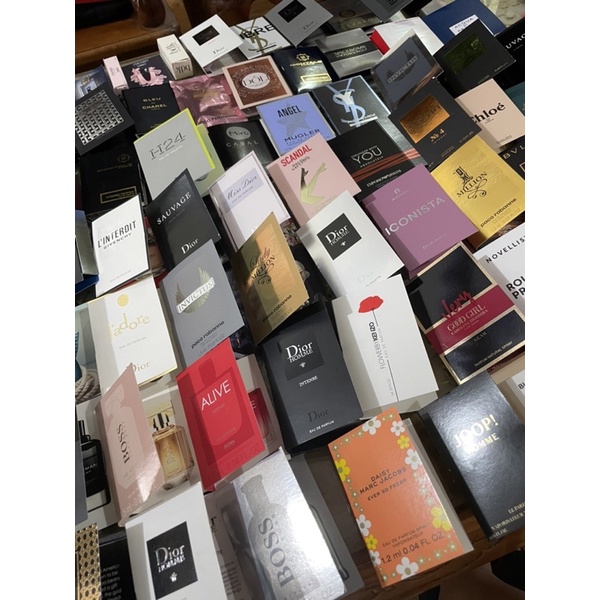 Mẫu thử nước hoa các hãng mini 1,5ml 🌸hàng real- lưu hương đỉnh🌸  Nhắn tin cho shop để chọn