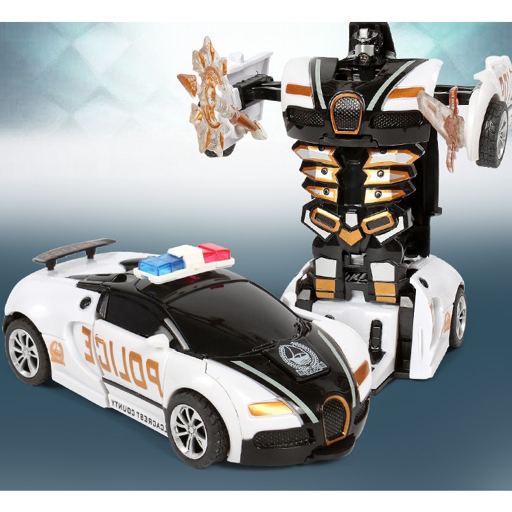 Ô Tô Biến Hình Thành Robot cho bé trai, đồ chơi biến hình Transformers không dùng pin