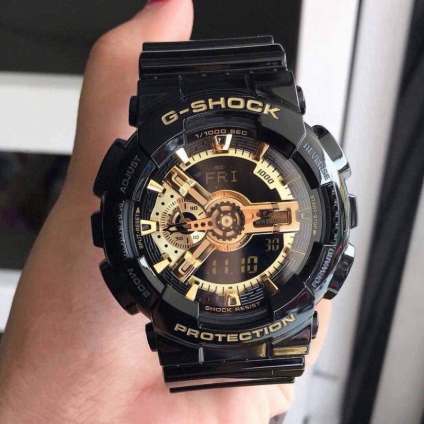 (Thẻ bảo hành 12 tháng) [HOT 2021]Đồng hồ thể thao nam G-Shock - GA110 55mm điện tử chống nước đa năng (Màu đen) - Gsock