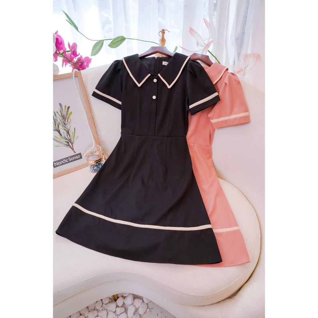 Đầm công sở cổ sơ mi viền trẻ trung Edna C115 CIN HOUSE