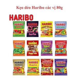 Kẹo dẻo haribo 80g đủ vị