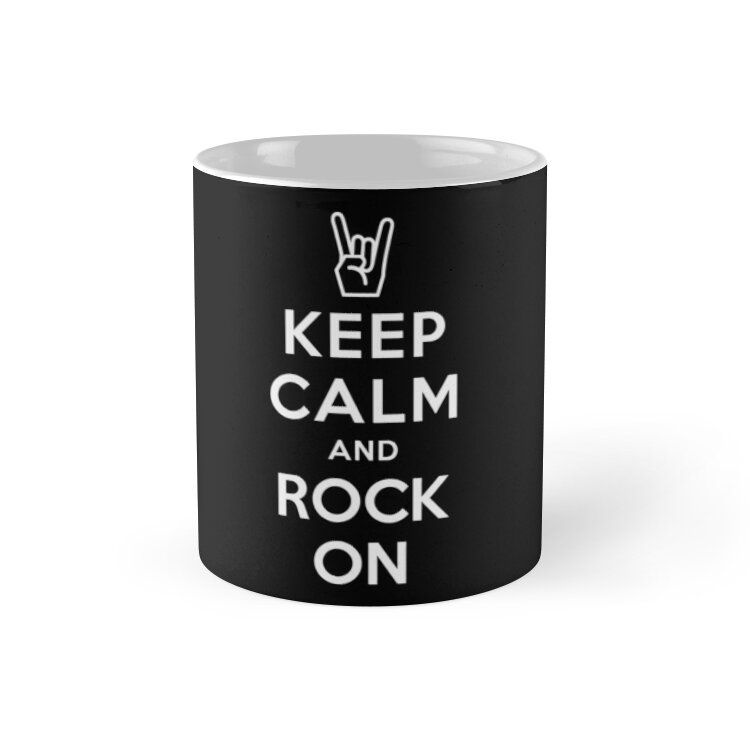 Cốc sứ in hình -Keep Calm And Rock On MS808