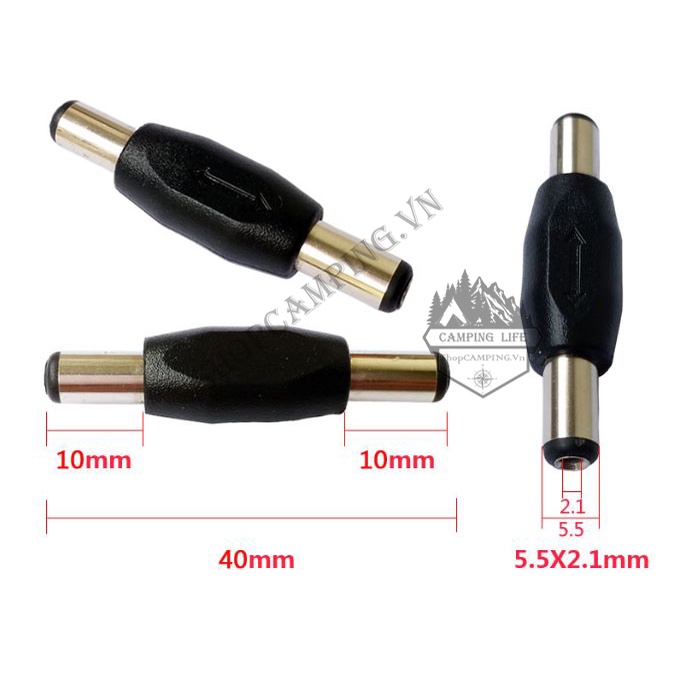 Dây đầu tẩu cái cắm nguồn oto chuyển sang jack DC đực, cái - Camping VietNam
