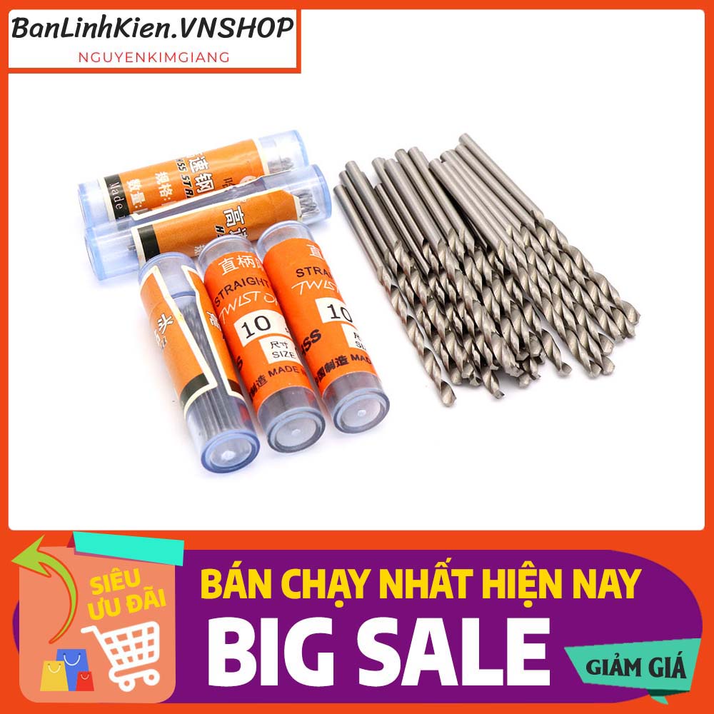 Mũi khoan mạch 0.5-3.0mm/ Mũi khoan phíp đồng đầy đủ các size