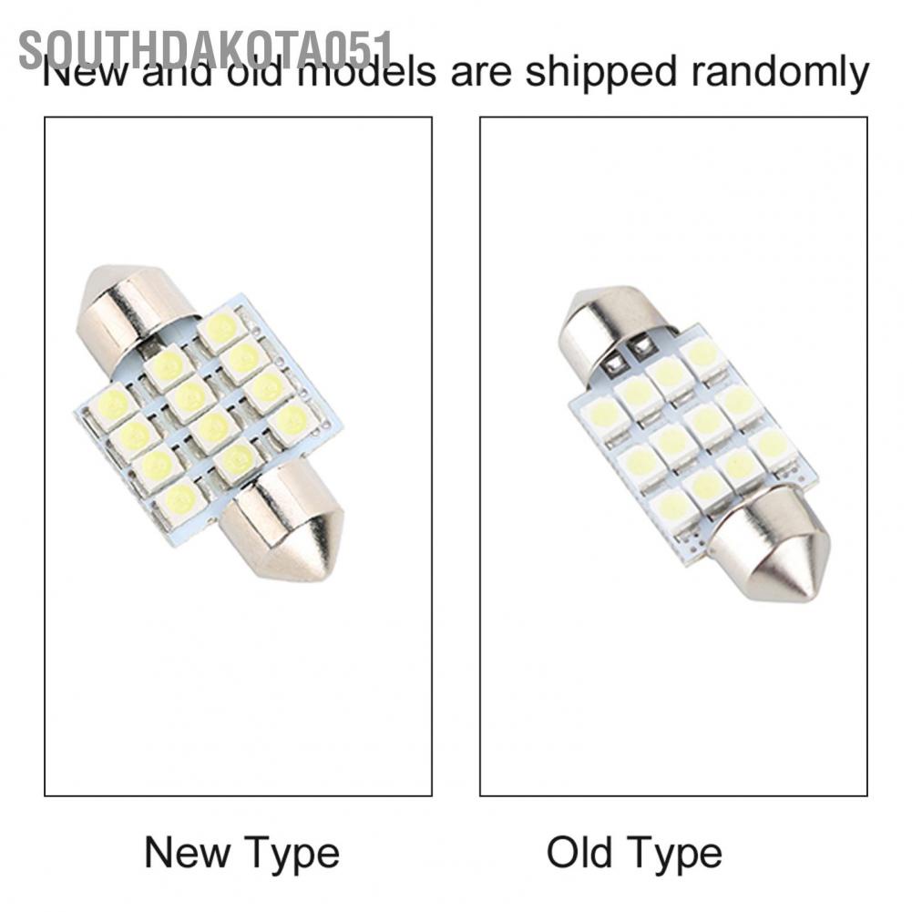 Southdakota051 White LED Car Bulb 31mm Festoon 12 SMD Dome Map Interior Light Lamp DE3175
