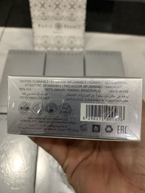 Nước hoa nam Afnan Supremacy Silver edp 100ml full seal | Thế Giới Skin Care