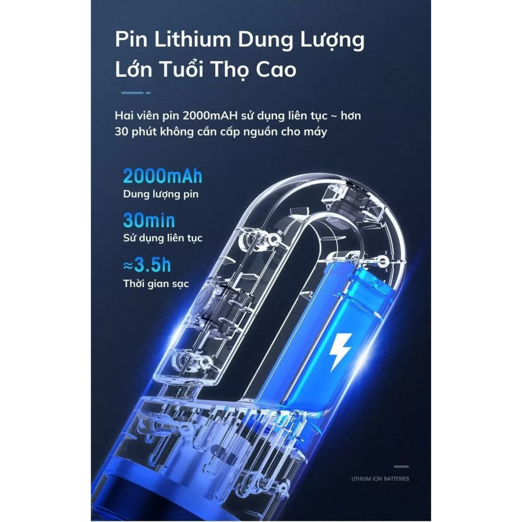 Máy hút bụi cầm tay HAKAIO ST-6625C không dây cầm tay công suất lớn 120W hút được nhiều loại bụi da năng siêu khỏe