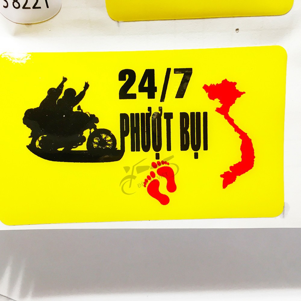 [ẢNH THẬT] 1 TẤM TEM NỔI, TEM DÁN, DECAL DÁN PHƯỢT GỒM 7 ICON CỰC NGẦU - TRANG TRÍ CHO XE MÁY XE ĐIỆN HOẶC BẤT CỨ ĐÂU