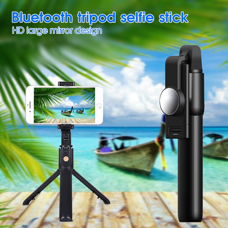 Gậy chụp ảnh tự sướng không dây Bluetooth với chân máy thu gọn kèm nút bấm cho IOS Android | BigBuy360 - bigbuy360.vn