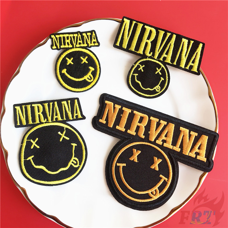 1 Sticker Ủi Thêu Hình Ban Nhạc Rock Nirvana