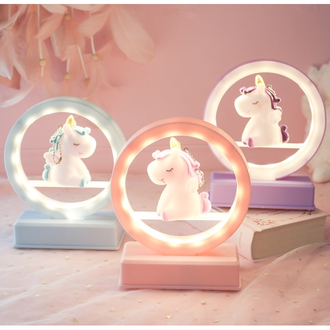 Đèn ngủ kỳ lân đáng yêu phát nhạc ru ngủ cho bé - trang trí căn phòng vintage decor siêu dễ thương tiết kiệm giá rẻ