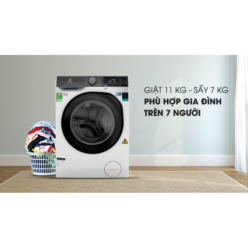 Máy giặt Sấy Electrolux inverter 11 Kg EWW1141AEWA ( Hàng mẫu trưng bày NEW Bảo hành chính hãng 2 năm,)