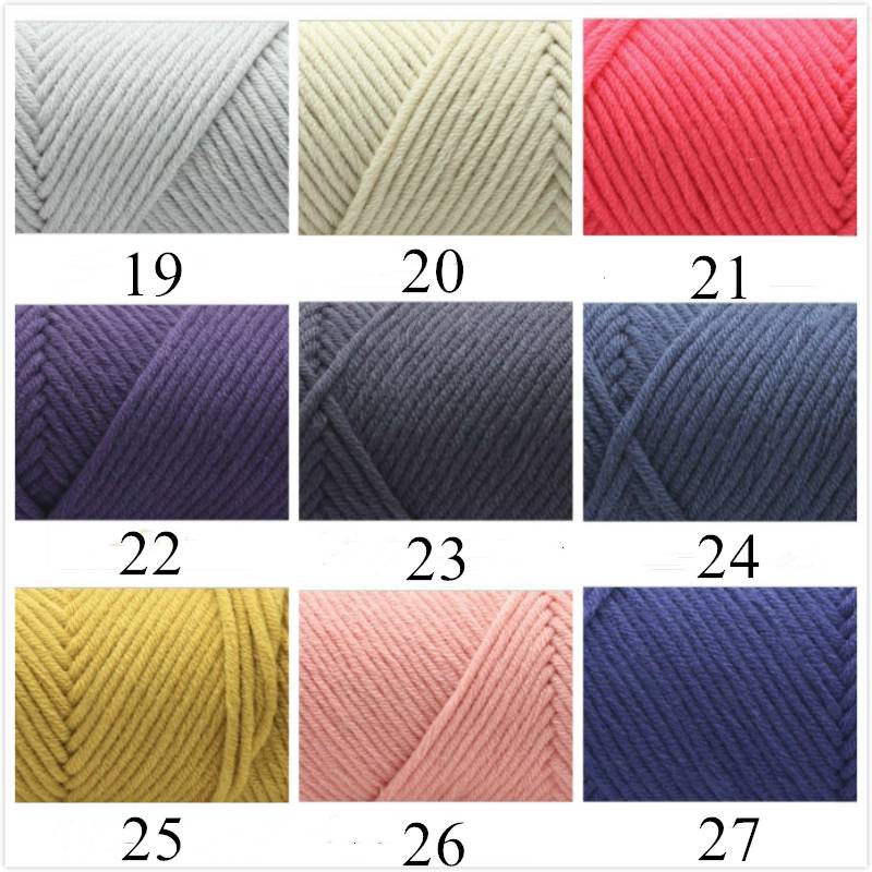 DUWEN Sợi 100g Sữa Cotton Sợi len Sợi 8 sợi sợi để đan Khăn len Handmade Vải DIY cho phụ nữ