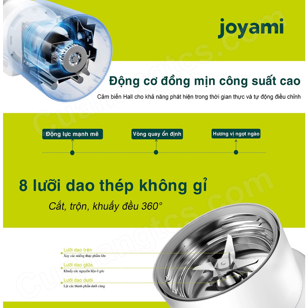 Máy xay sinh tố thông minh Xiaomi Joyami Smart Blender JDD01M - Bản quốc tế bảo hành 12 tháng