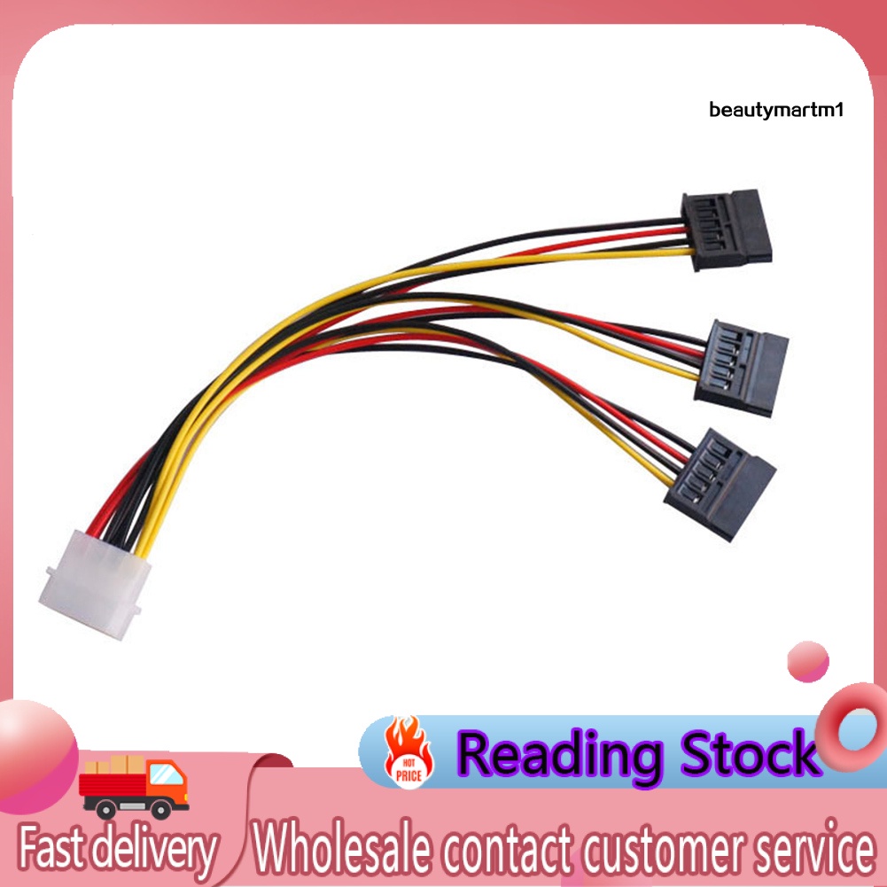 Dây Cáp Chia 3 Cổng Sata 4pin Đầu Cắm Sang Ổ Cứng