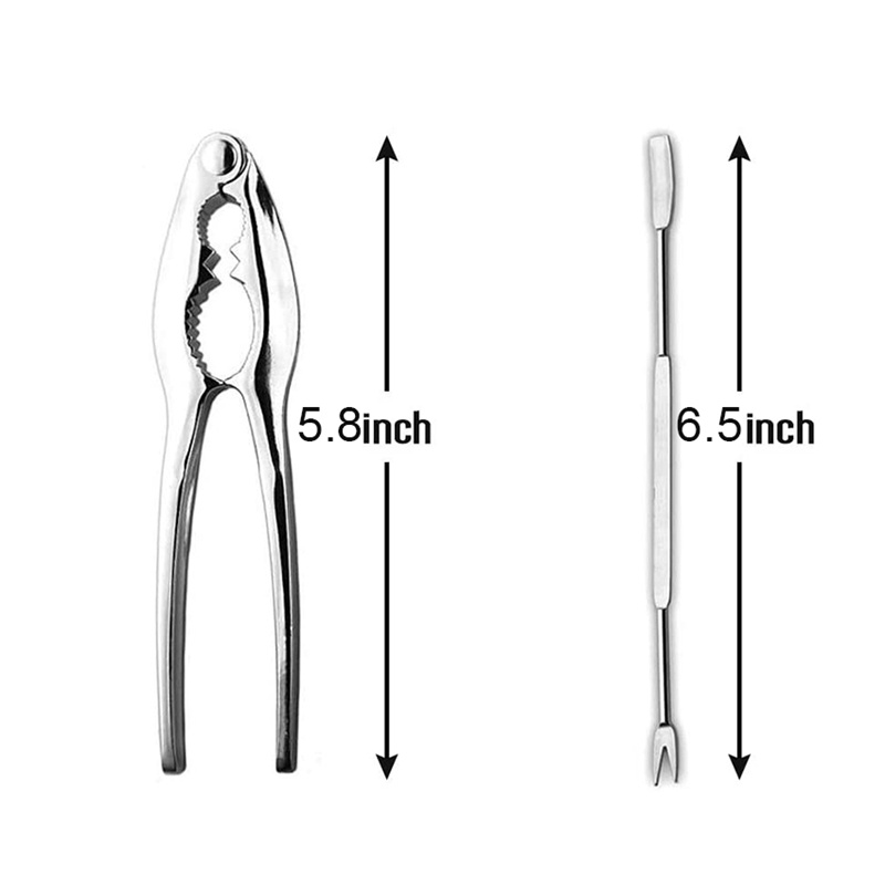 Bộ 8 Dụng Cụ Cắt Vỏ Cua / Hải Sản Bằng Thép Không Gỉ