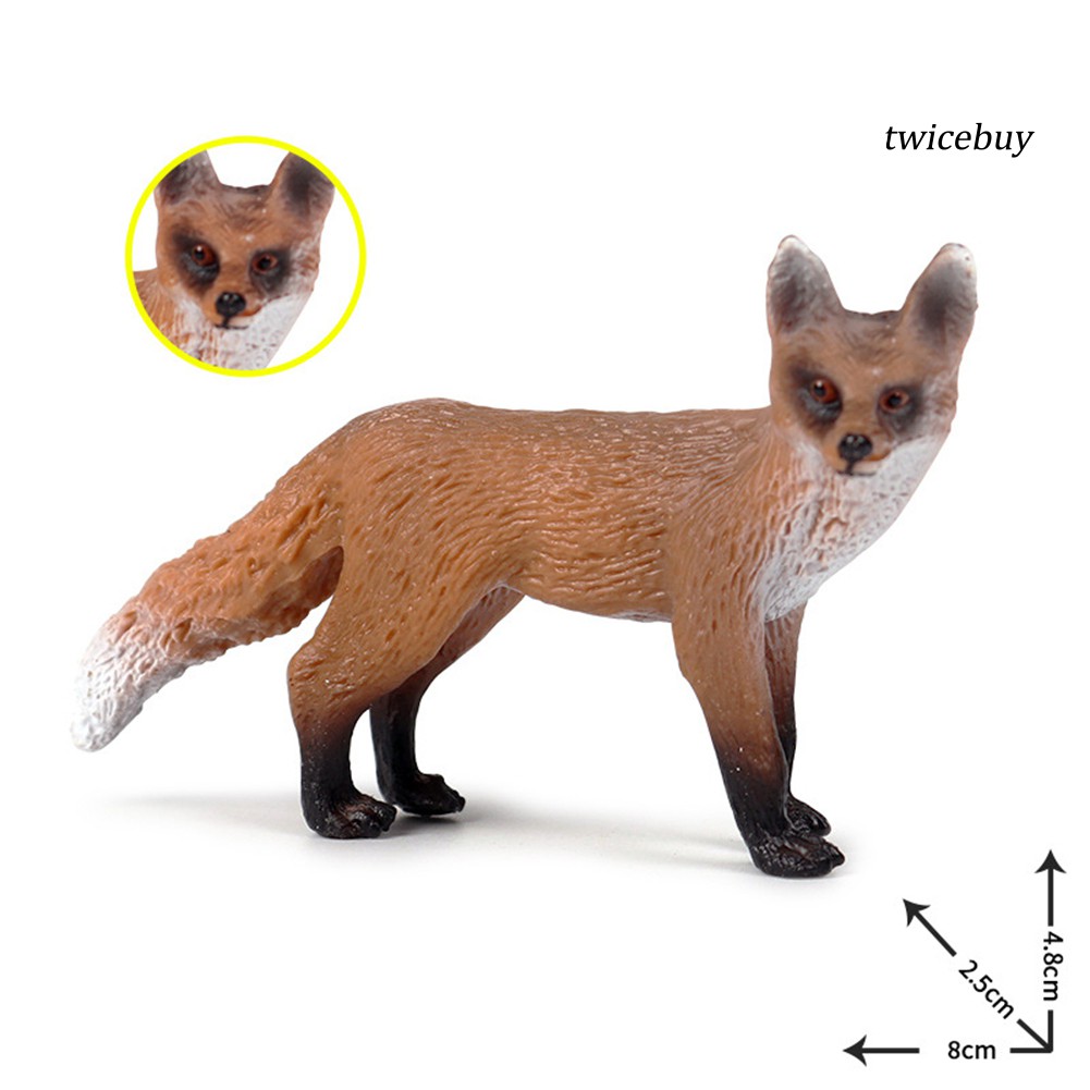 Mô hình đồ chơi con cáo hoang dã có thể để trang trí
