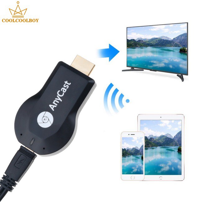 Thiết Bị Nhận Tín Hiệu Wifi Không Dây Anycast M2 Plus Miracast Hdmi Cho 1080p Stick Tv Airplay Dlna
