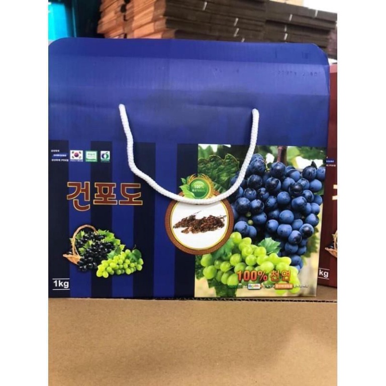 Nho khô [Dùng Là Ghiền-Hàng A.uth] Nho Khô Hàn Quốc Cao Cấp Hàng L1 Hộp 1kg [ Hàng Mới Về ]