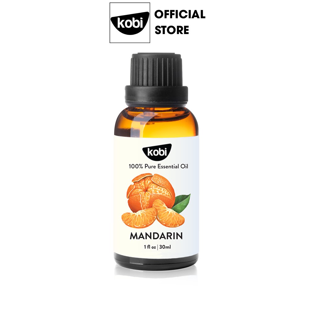 Tinh dầu Vỏ Quýt Kobi Mandarin essential oil giúp cân bằng cảm xúc, giảm stress, chống trầm cảm - 30ml