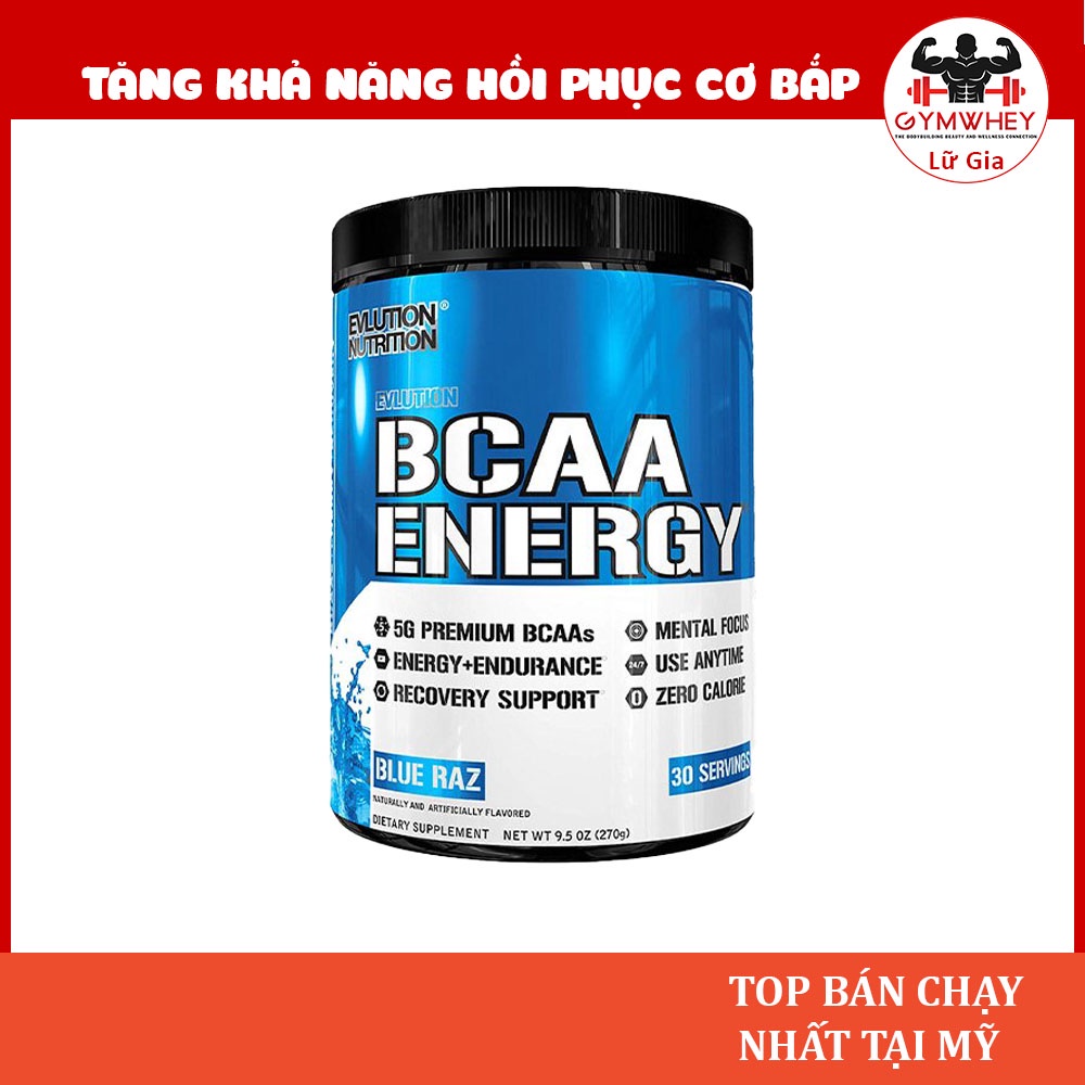 Evl Bcaa Hỗ Trợ Phục Hồi Cơ Bắp EVL Bcaa Energy (30 Lần Dùng) - Từ Mỹ
