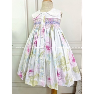 ĐẦM SMOCK VINTAGE CỔ TRẮNG