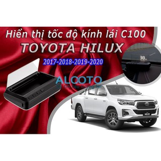 🚩Toyota Hilux🚩Thiết bị hiển thị tốc độ Hud C100 Toyota Hilux 2017-2018-2019-2020,có kính hiển thị