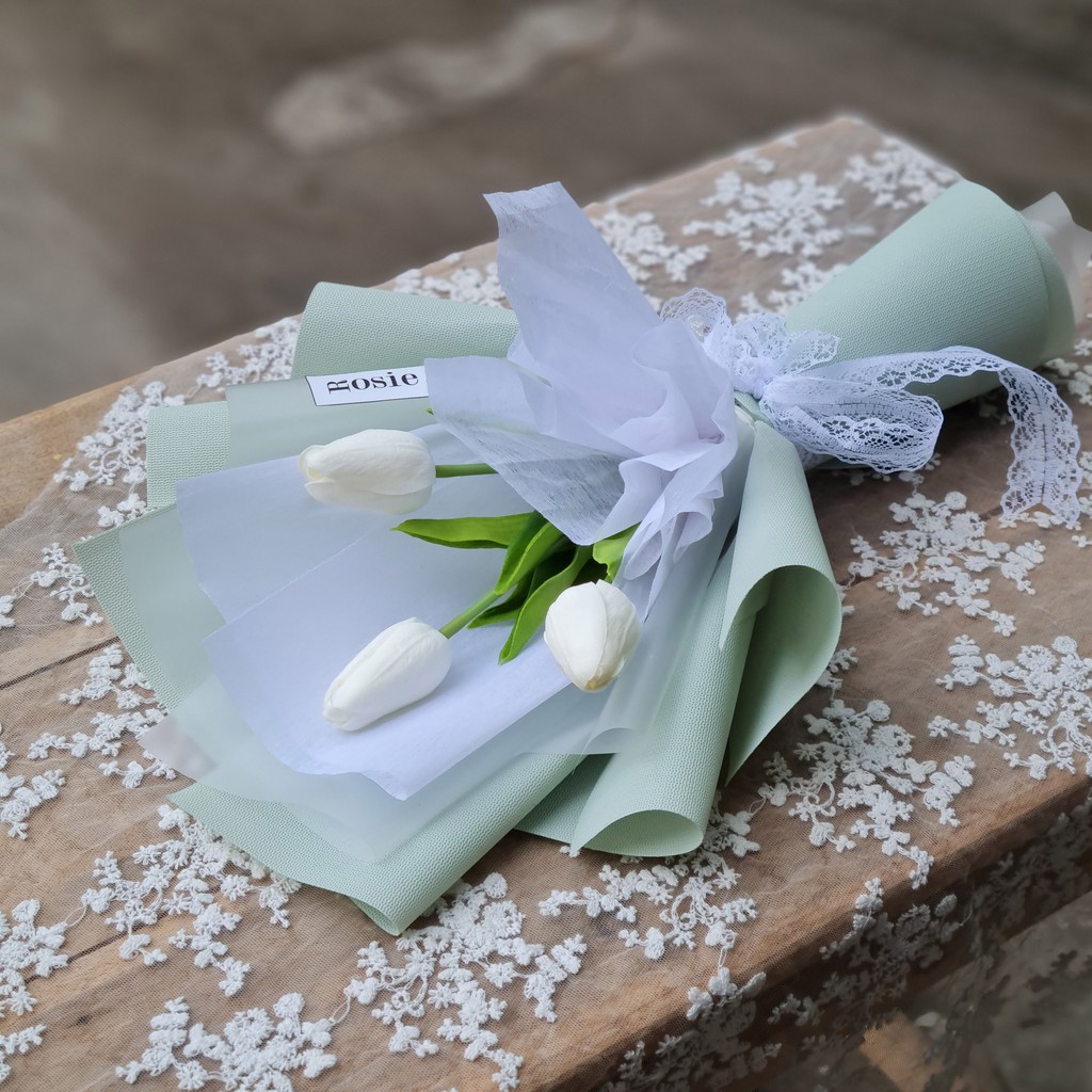 Bó hoa tulip 1 bông - 3B - 5 bông- Quà tặng sinh nhật, 20/11, 14/2 tặng cho bạn nữ, tân gia, tặng bạn bè, người yêu