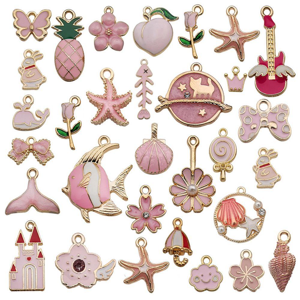 Bộ 31 Mặt Vòng cổ / Vòng Tay Handmade Bằng Hợp Kim Tráng Men