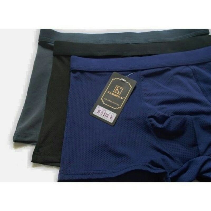 Quần lót nam boxer💖 Freeship từ 50k 💖quần lót nam đùi chất cotton - sịp nam thông hơi lỗ nhỏ