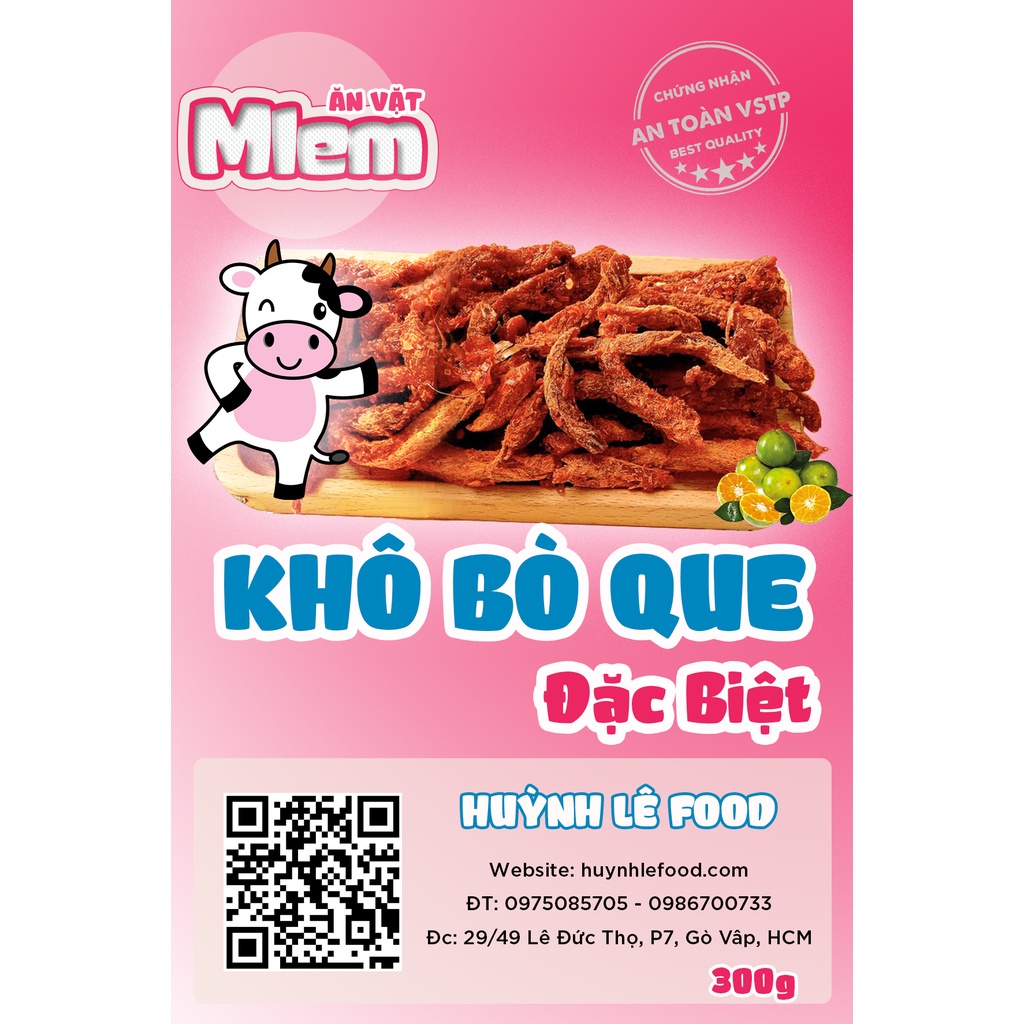 Khô Bò Xé Tỏi Ớt ( Khô Bò Que) Loại Ngon - Đậm Vị, Cay Vừa Ăn Vặt Mlem - Hộp 300g - Ăn Vặt MLem | BigBuy360 - bigbuy360.vn