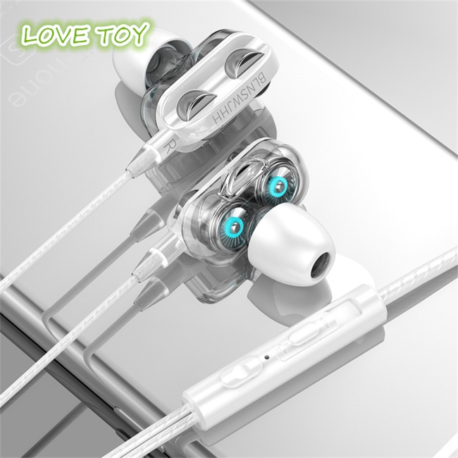 Tai Nghe Nkodok Dual Drivers Lõi Tứ Hi-fi Có Dây Điều Khiển Siêu Đế Kèm Mic