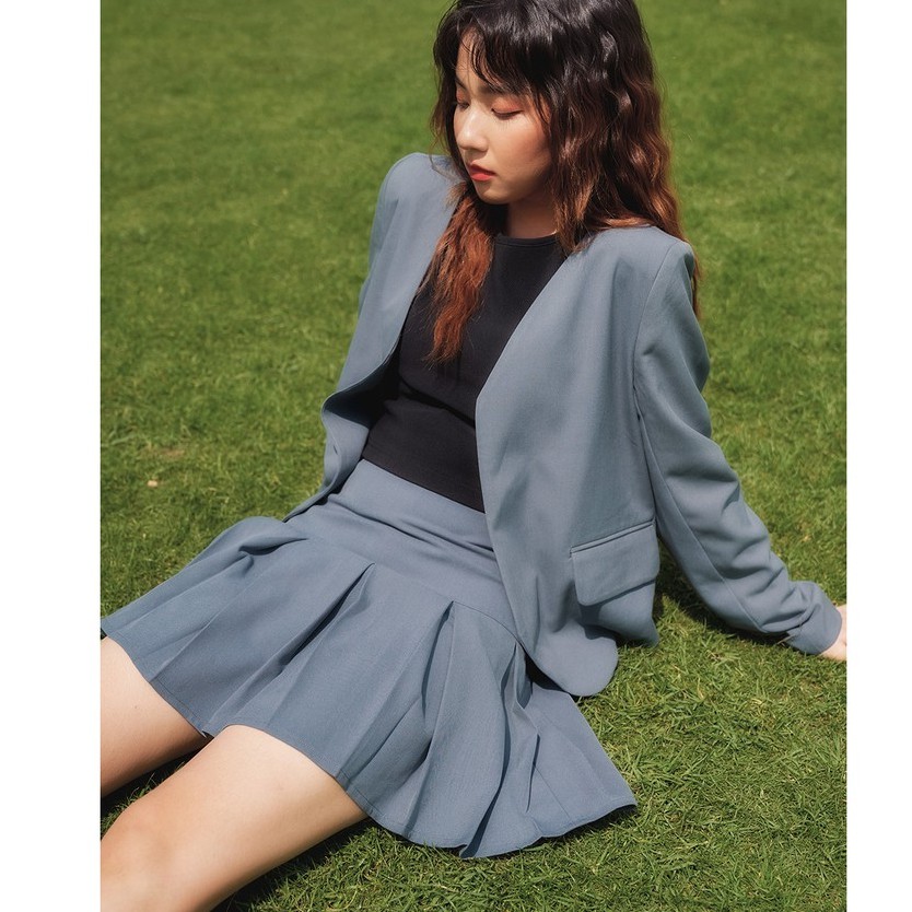 DOTTIE - Chân váy ngắn xếp ly S0073