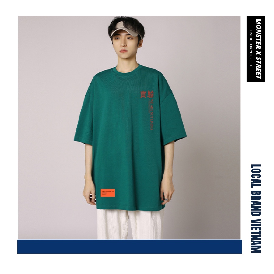 Áo thun unisex MONSTER X STREET Expriment phông tay lỡ nam nữ form rộng Local Brand