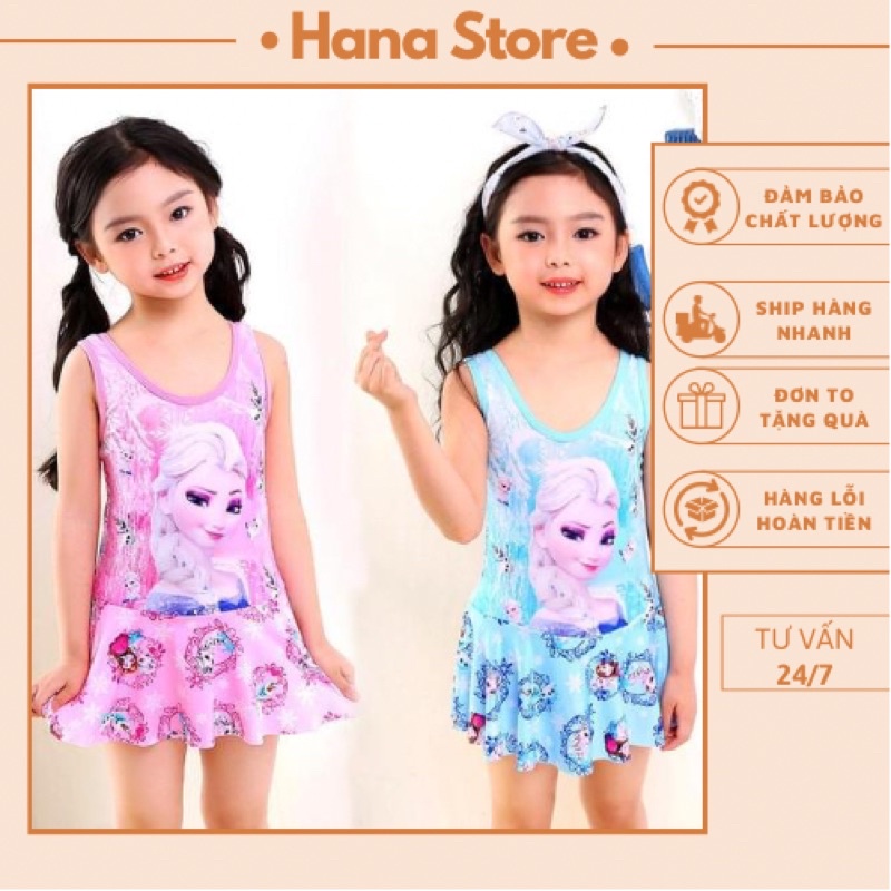 Đồ bơi bé gái HANA bộ liền thân cho bé gái hình elsa - sp 21