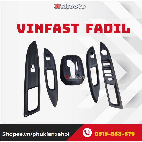 Ốp Nội Thất Vân Đá Cho Xe Fadil 2018 đến 2021- 5 chi tiết