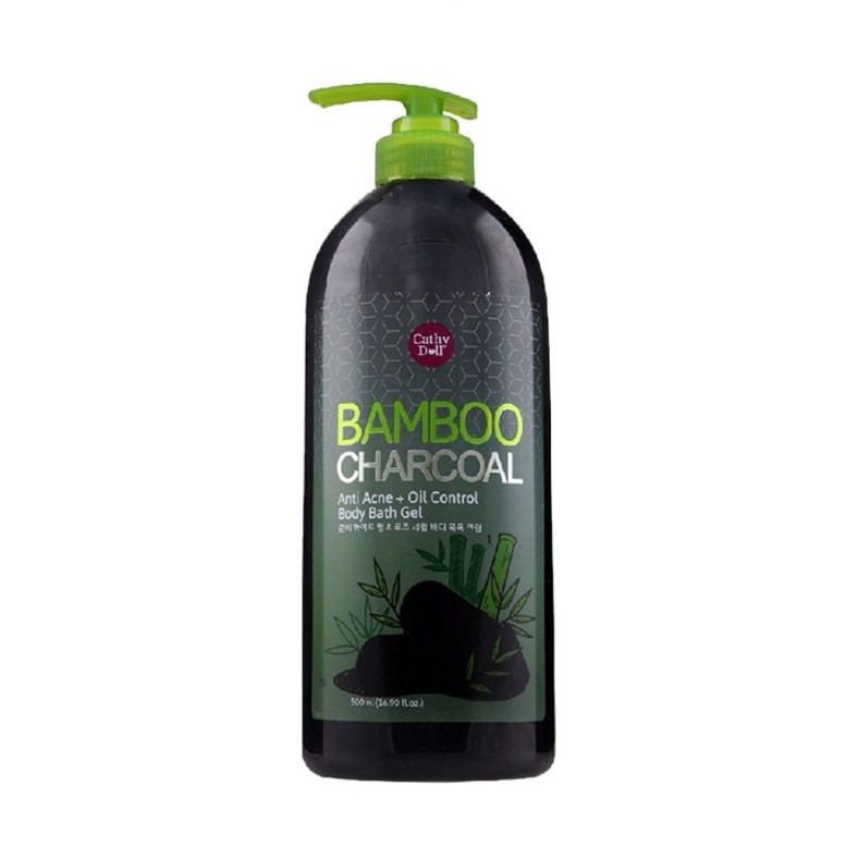 Gel Tắm Than Tre Cathy Doll Bamboo Charcoal Anti Acne+Oil Control Body Bath Gel 500ML | BigBuy360 - bigbuy360.vn