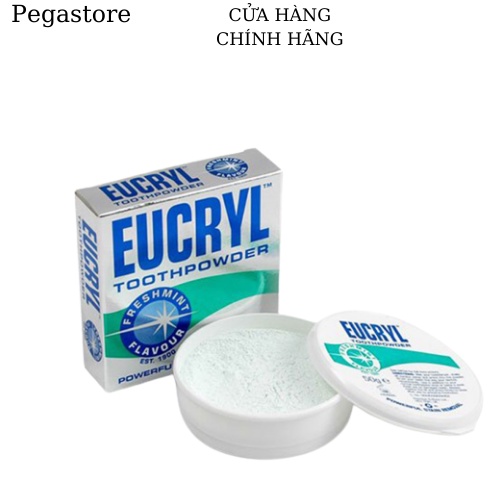 Bột trắng răng EUCTYL Freshmint Flavour Toothpowder 50g - bột tẩy trắng răng hương bạc hà