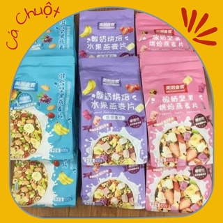 Ngũ Cốc Giảm Cân Sữa Chua Trái Cây Mix Hạt Sấy Khô Oatmeal Yến Mạch Meizhoushike - Ngũ Cốc Ăn Kiêng