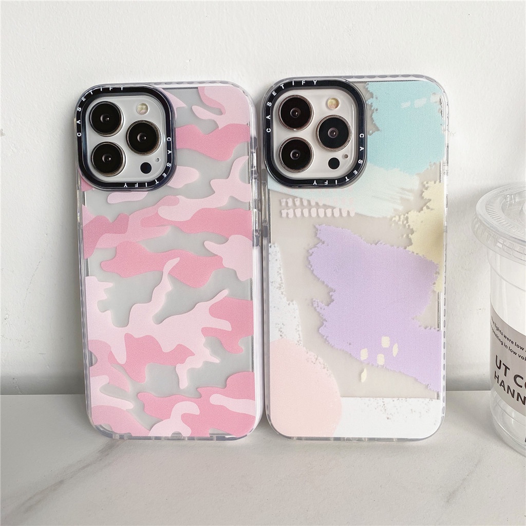 Ốp điện thoại TPU mềm trong suốt viền màu HD cho iPhone Case 13 Pro Max 13 Pro 13 12 Pro Max 12 Pro 11 Pro Max