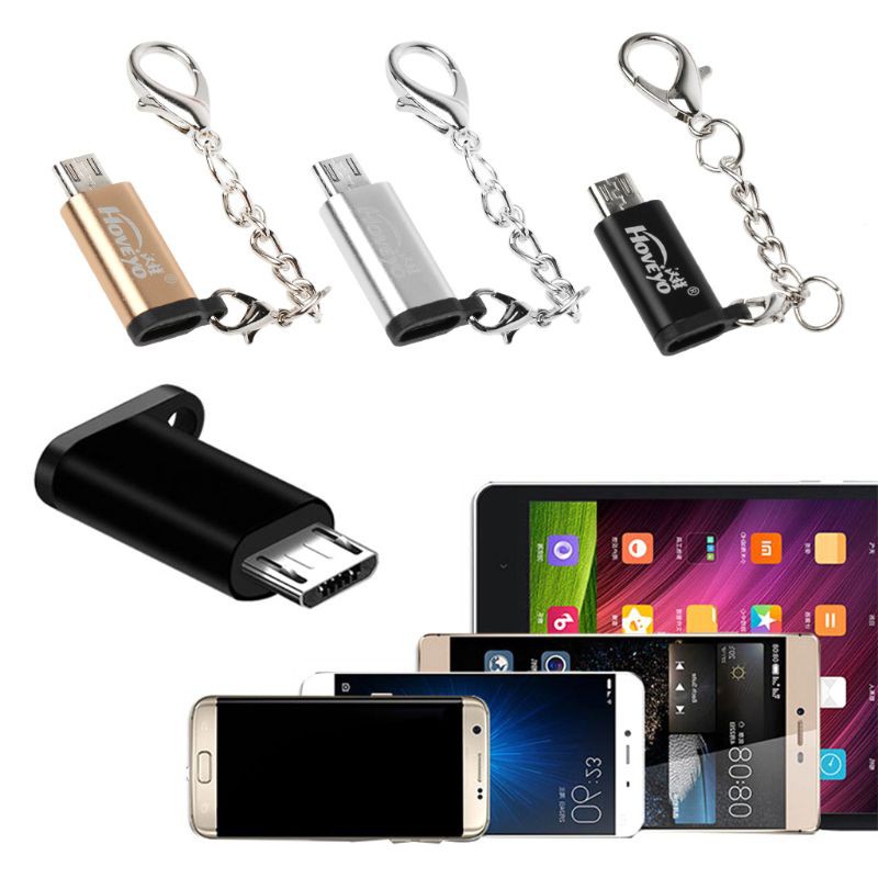 SAMSUNG ANDROID Đầu Chuyển Đổi Usb Type C Sang Micro Usb Có Dây Xích Cho Điện Thoại Samsung Xiaomi Android