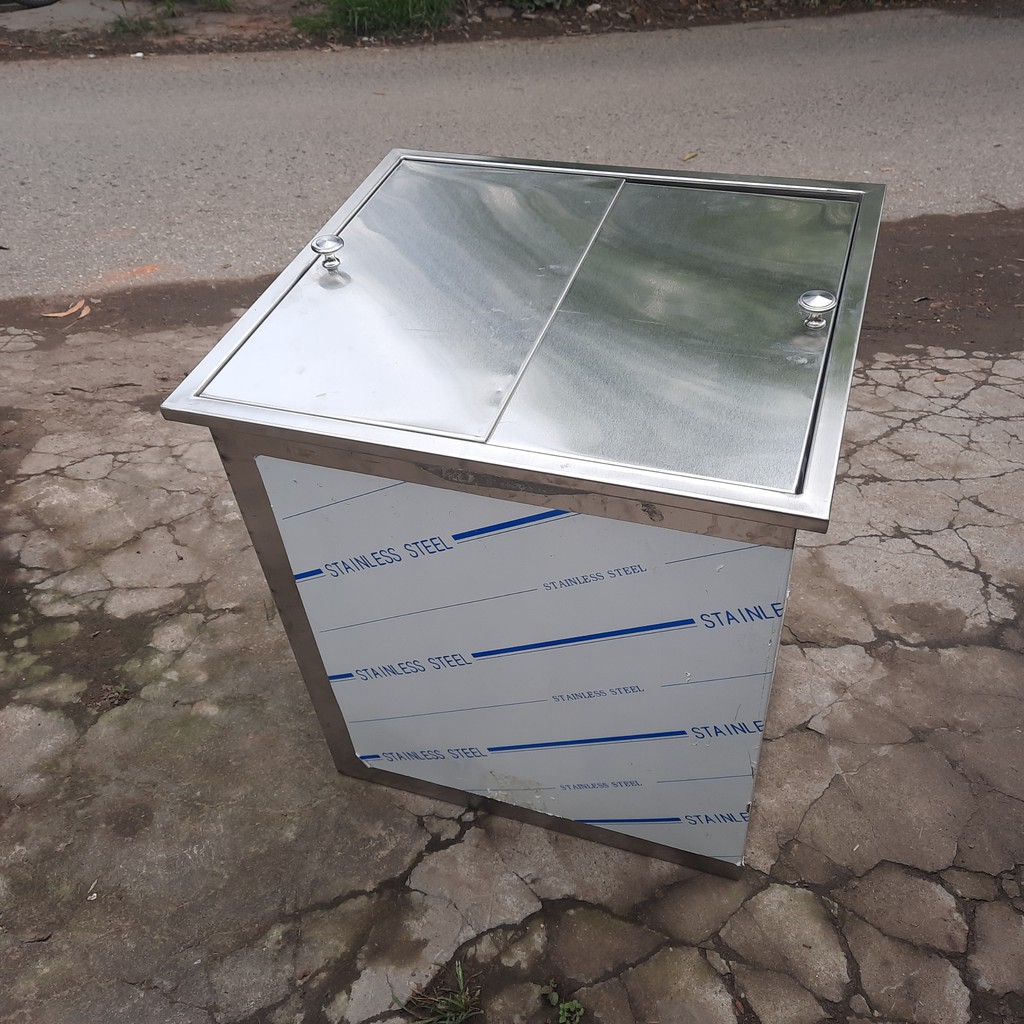 Thùng Đá inox 500x400x450 | Cung cấp các loại thùng đá inox âm bàn giá rẻ