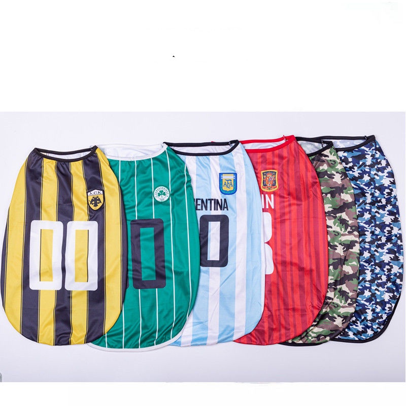 Áo Bóng Đá Ba Lỗ Cho Cún Cưng Cỡ Lớn 3xl