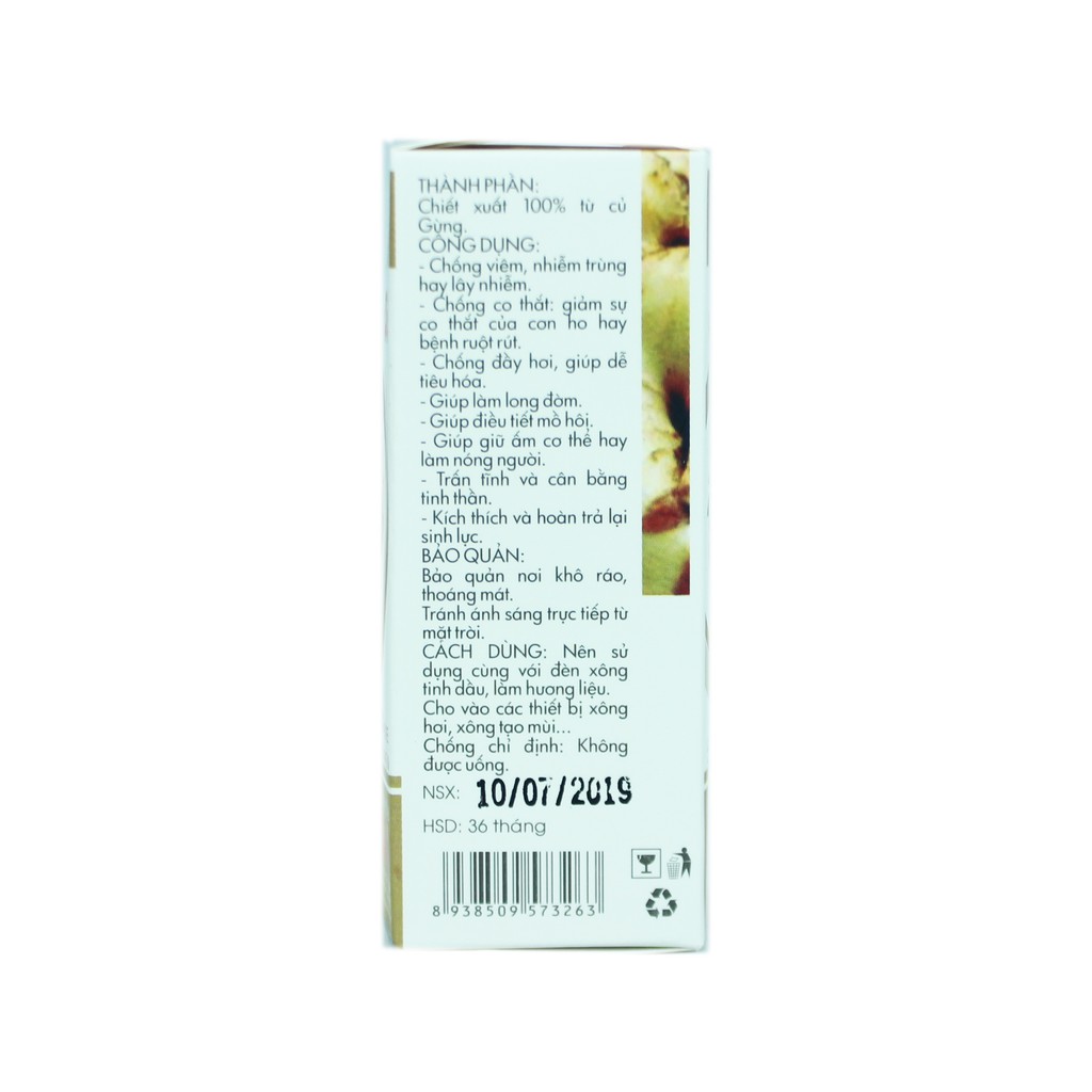 Tinh dầu Gừng 50ml | BigBuy360 - bigbuy360.vn