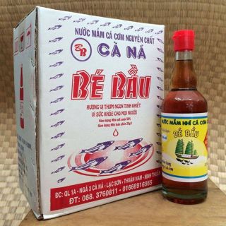 Com bo 3 chai NƯỚC MẮM NHĨ CÁ CƠM TRUYỀN THỐNG CÀ NÁ BÉ BẦU CHAI 500ML