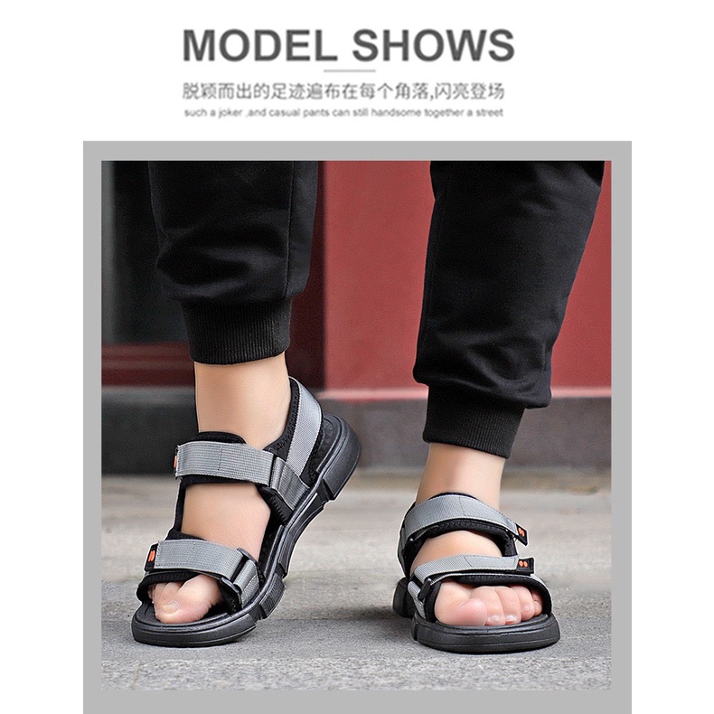 Sandal nam 2 quai dù Fashion - dép quai hậu học sinh mới về 2022