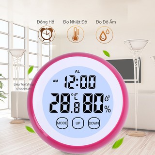 Nhiệt kế ẩm kế đo nhiệt độ độ ẩm đồng hồ có nam châm dính