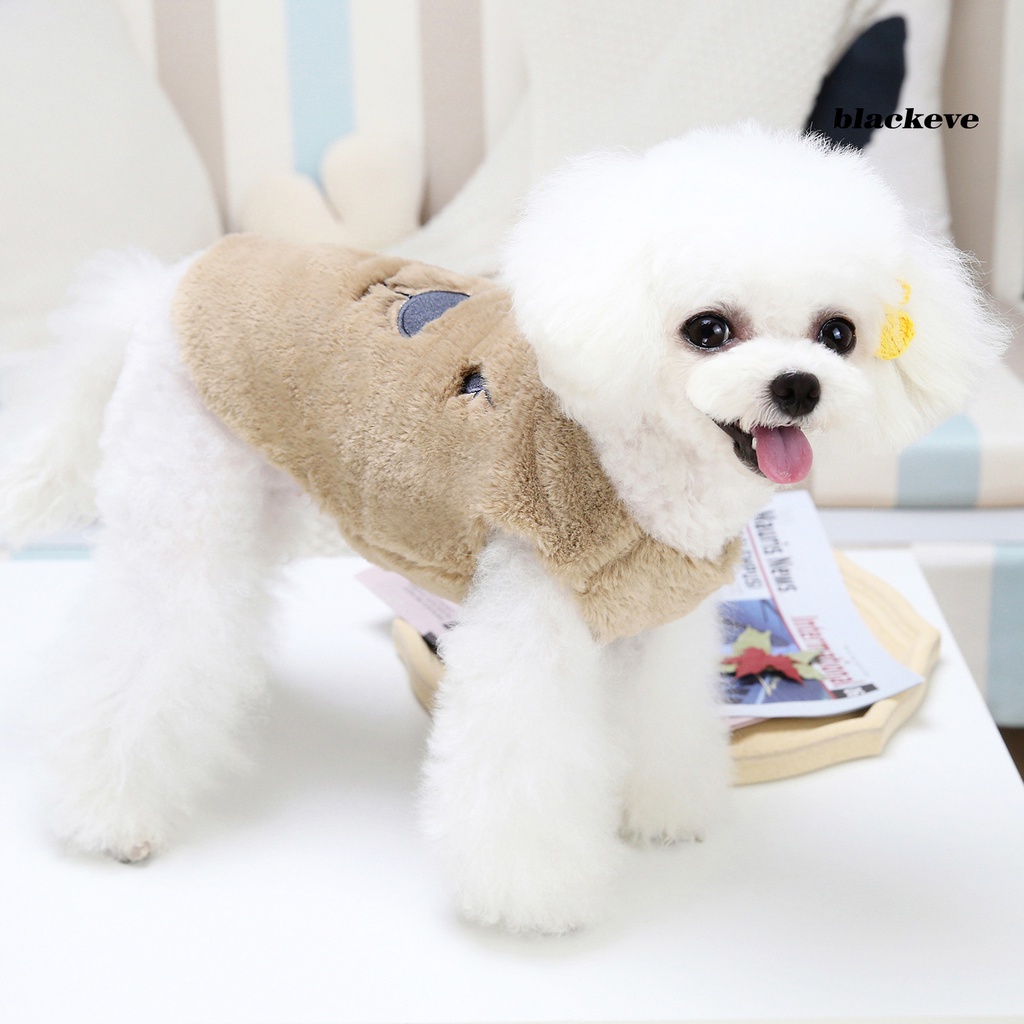 Áo len không tay mềm mại giữ ấm in họa tiết biểu cảm dễ thương cho thú cưng