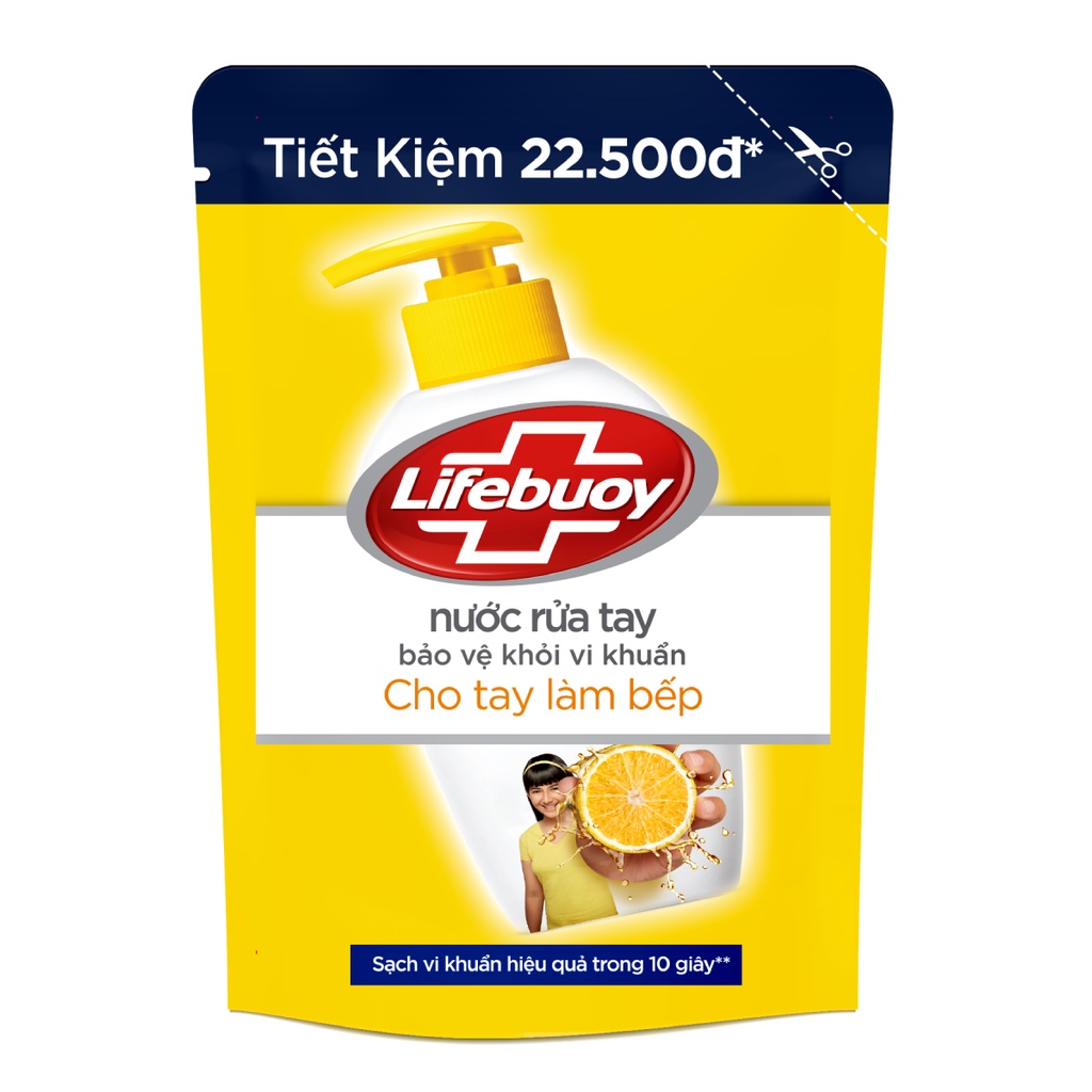 Nước Rửa Tay Lifebuoy Hương Chanh Khử Mùi 450gram/túi